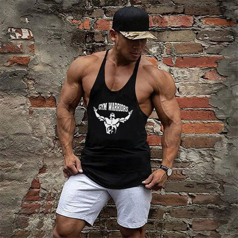 Muscle guys Brand Clothing Gym Tank Tops Mens Fitness cotton Clothes Singlets Men Stringer Bodybuilding sleeveless Shirt -