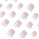 Custom Private Label Nails Luxury Short Oval Round Tips Pink Press on Nails Fake Nails -