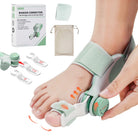 Precision Bunion Corrector with Adjustable Knob Flexible Fit Design for Daily Toe Separator & Support -
