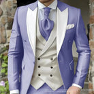 Slim Fit Suit for Men - Elegant 3 Piece Wedding Tuxedo Set -