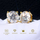 3mm-10mm Classic Mossanite Earrings -