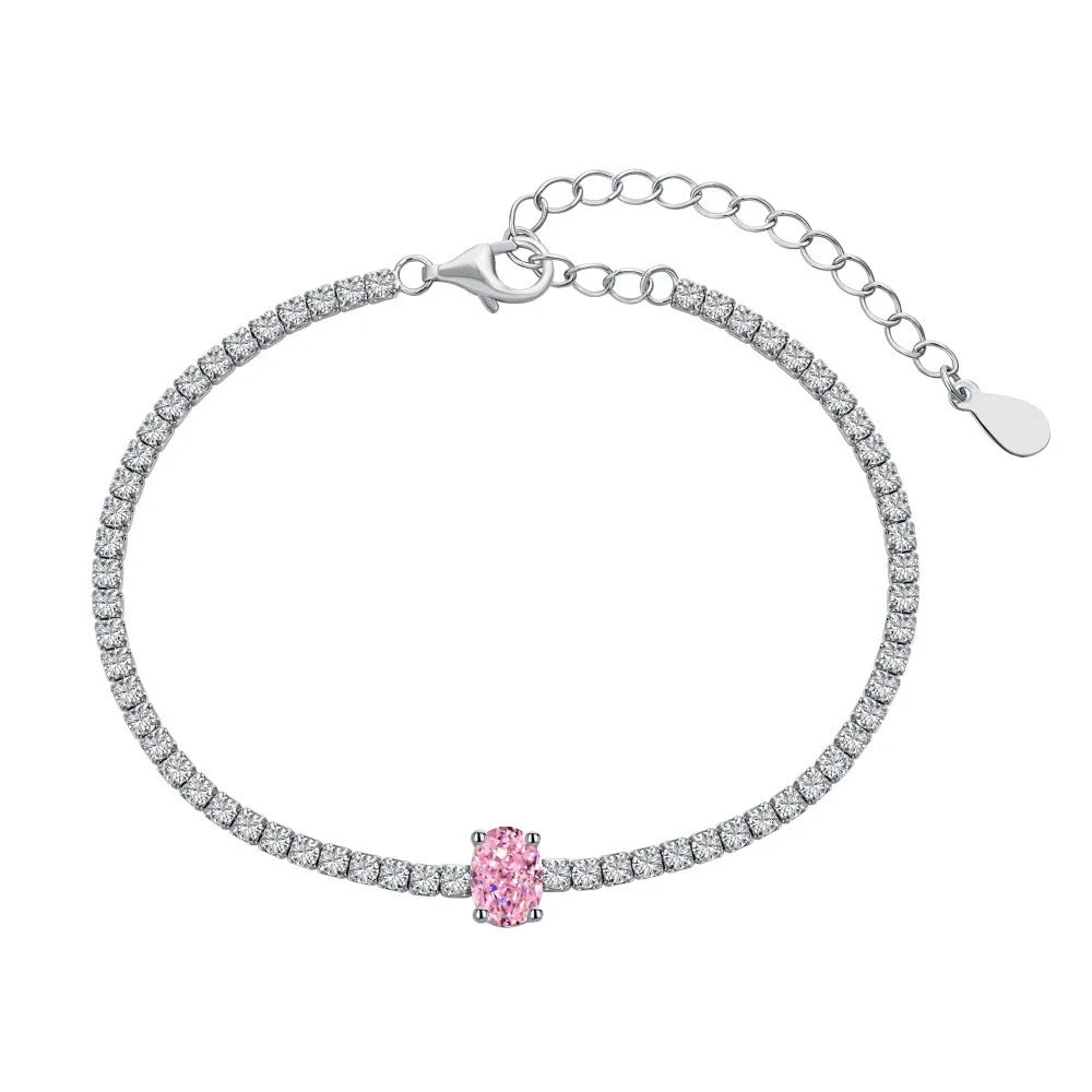 Sterling Silver Tennis Bracelet -