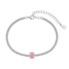 Sterling Silver Tennis Bracelet -