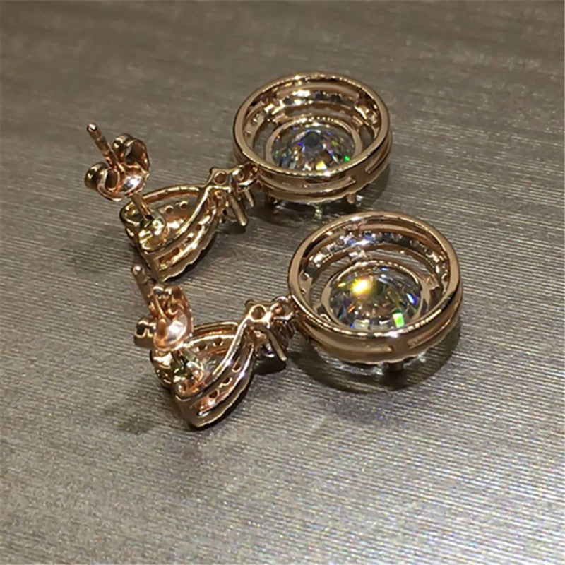 Real 14K Gold Jewelry Earring Women -
