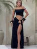 Women's Elegant Split Skirt Set -