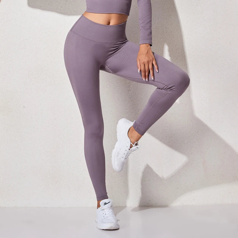 New Yoga Pants Sports Clothing Seamless Legging Solid High Waist Full Length Workout Leggings for Fittness Yoga Leggings -
