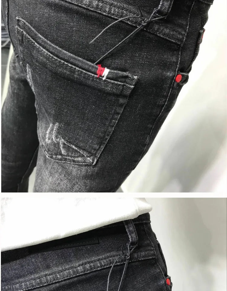 Mens Jeans Slim Fit Skinny -