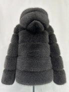 Fox Fur With Hood -