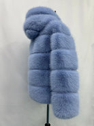 Fox Fur With Hood -