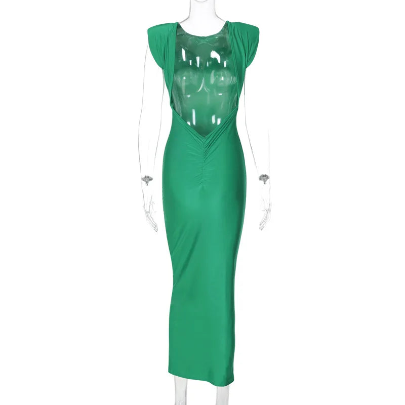 Elegant Backless Maxi Dress -