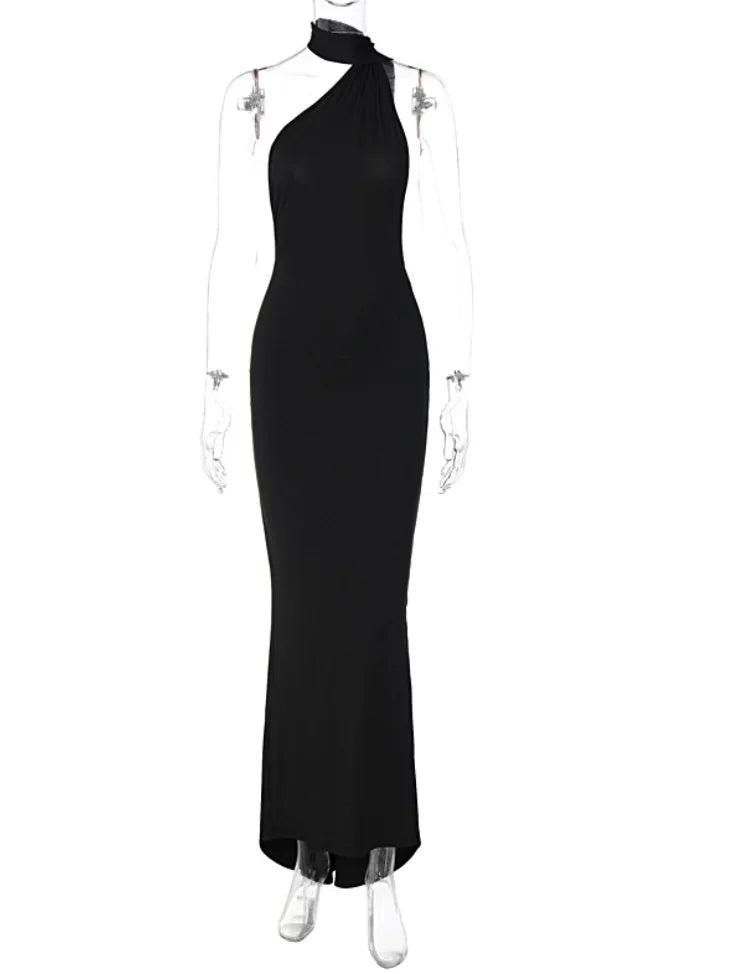 Women Sleeveless Long Backless Maxi Dress -