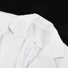 Hourglass Cinched Waist White Blazer Women -