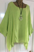 Cotton Linen Round Neck Shirt -