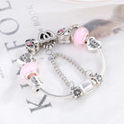 Pink Heart To Heart Beads Charm Bracelets -