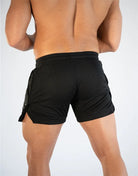GITF Mens Gym Training Shorts Men Sports Casual Clothing Fitness Workout Running Grid quick-drying compression Shorts Athletics -
