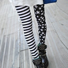 Euramerican Printing splicing Leggings Fashion Milk Silk stripe Trousers office lady pant women model Star Pants Elastic legging -