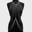 Multilayer Women Body Chain Harness Female Chest Chain Shiny Sexy Accessories Fashion Waist Jewelry Body Decoration -
