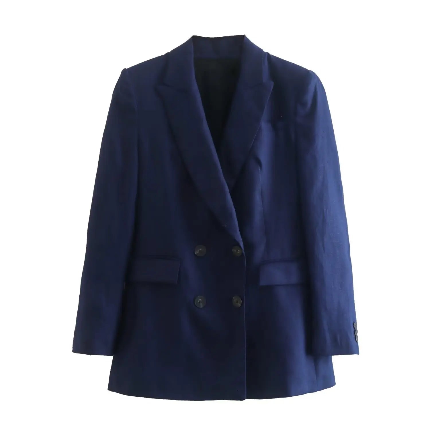 Linen Double Breasted Blazer -