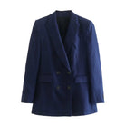 Linen Double Breasted Blazer -