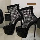 Stiletto Hollow Mesh High Heels -