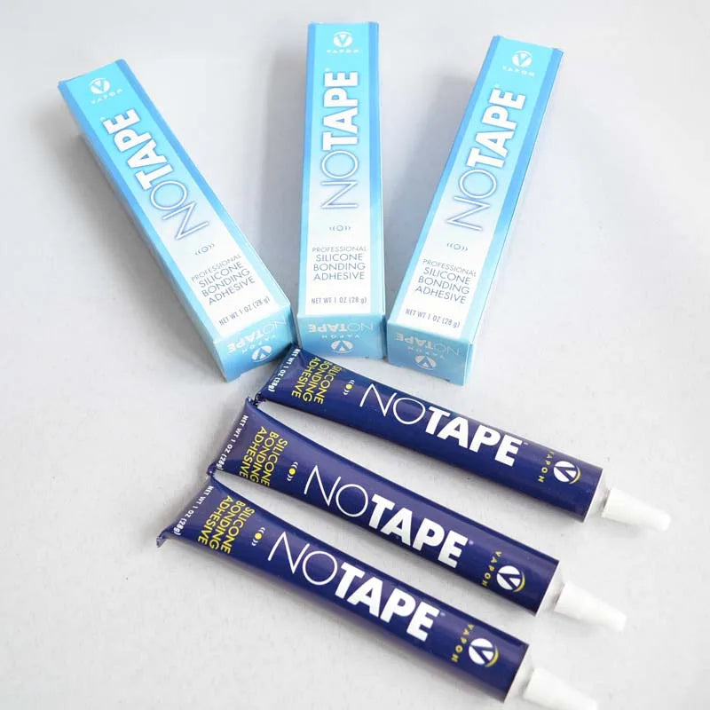 No Tape Lace Glue Waterproof Hair Systems Adhesives Strong Hold Wig Glue for Frontal Invisible Hair Bonding Glue Latex-Free -