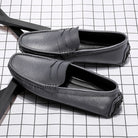 Leather Mocassines Slip Men's Shoes -