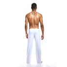 Mens Yoga Pants Elastic Waistband Fitness Training Joggers Loose Lightweight Slacks Beach Fashion Casual Sport Pants -