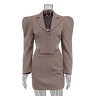 Two Piece Blazer and Skirt Suit -