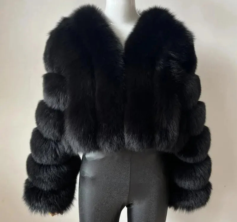 Knitted Fur Coat -
