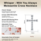 1.4ct Moissanite Diamond Cross -