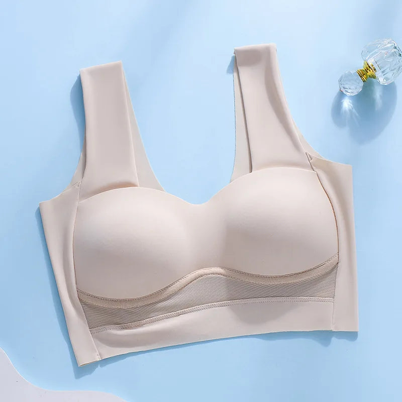 Ice Silk Seamless Plus Size Sports Brah -
