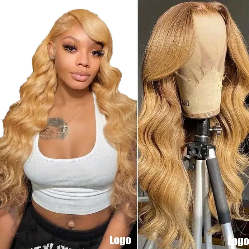 Make a stunning statement with this blonde lace wig featuring long, big wavy curls—perfect for a fashionable, glamorous look! -