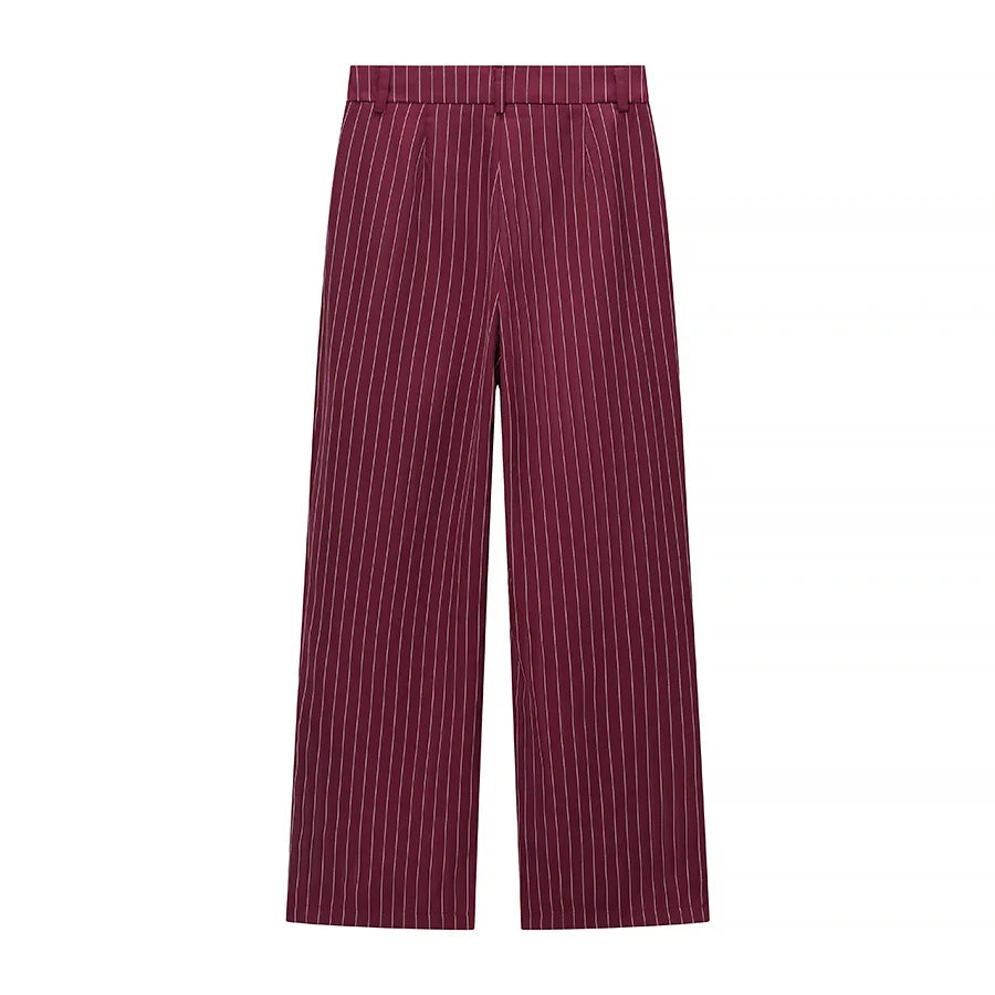Women's Double-Breasted Striped Suit -