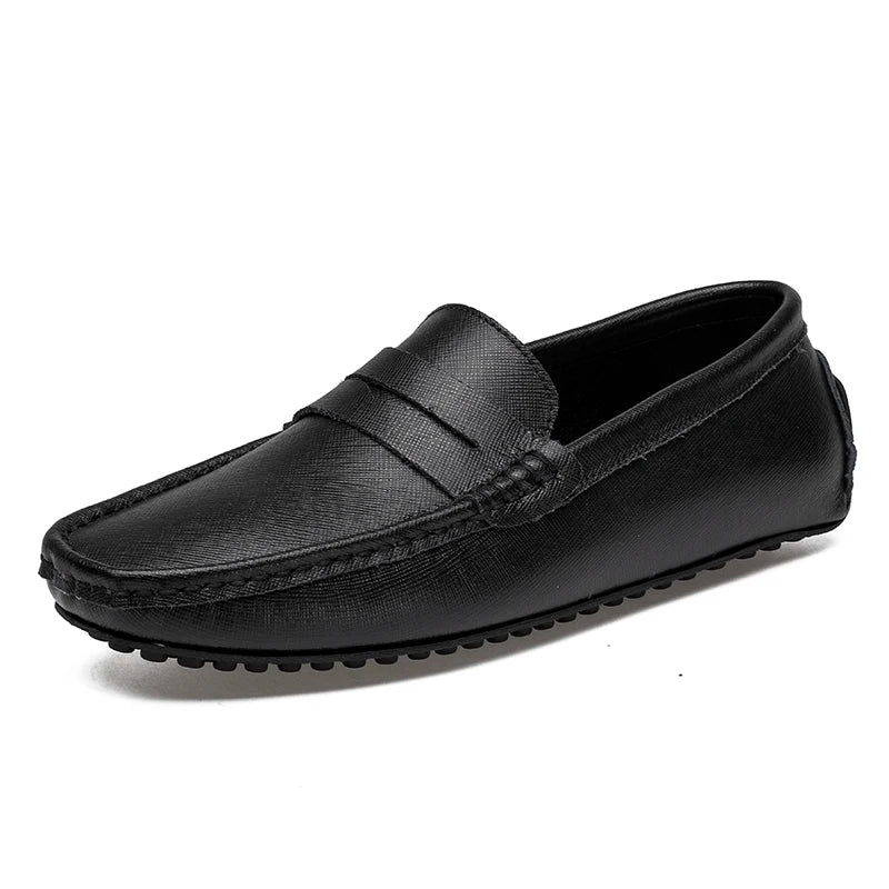 Leather Mocassines Slip Men's Shoes -