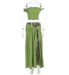 Women's Elegant Split Skirt Set -