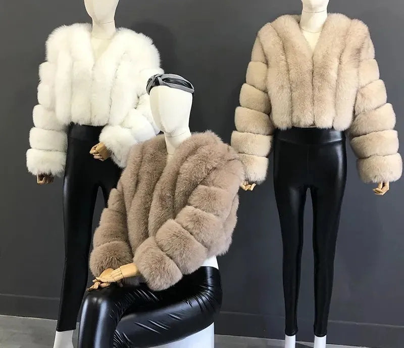 Knitted Fur Coat -