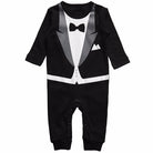 Dress your little gentleman in style with this cotton formal romper—perfect for baby boys who love to look sharp and charming! -
