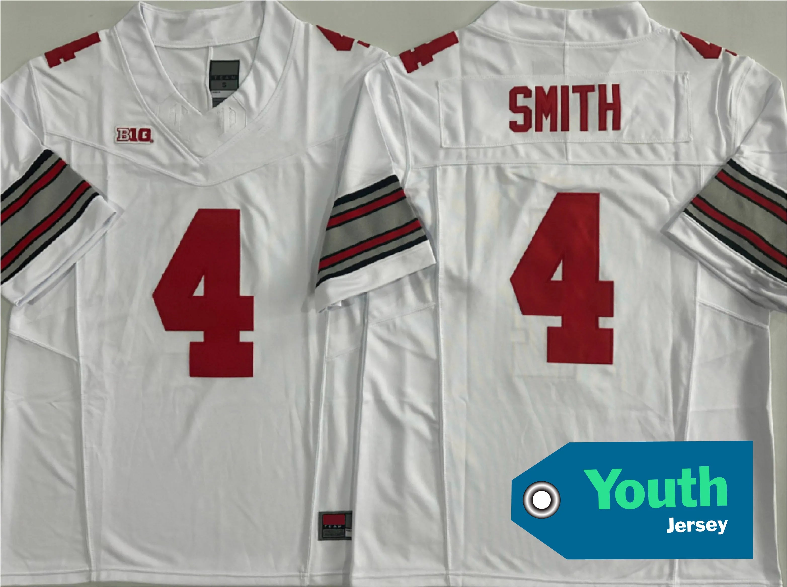 Youth Jerseys College American Football Ohio State 10#Sayin 2#DOWNS 4#SMITH 1#JUDKINS 7#STROUD Stitched Jerseys -