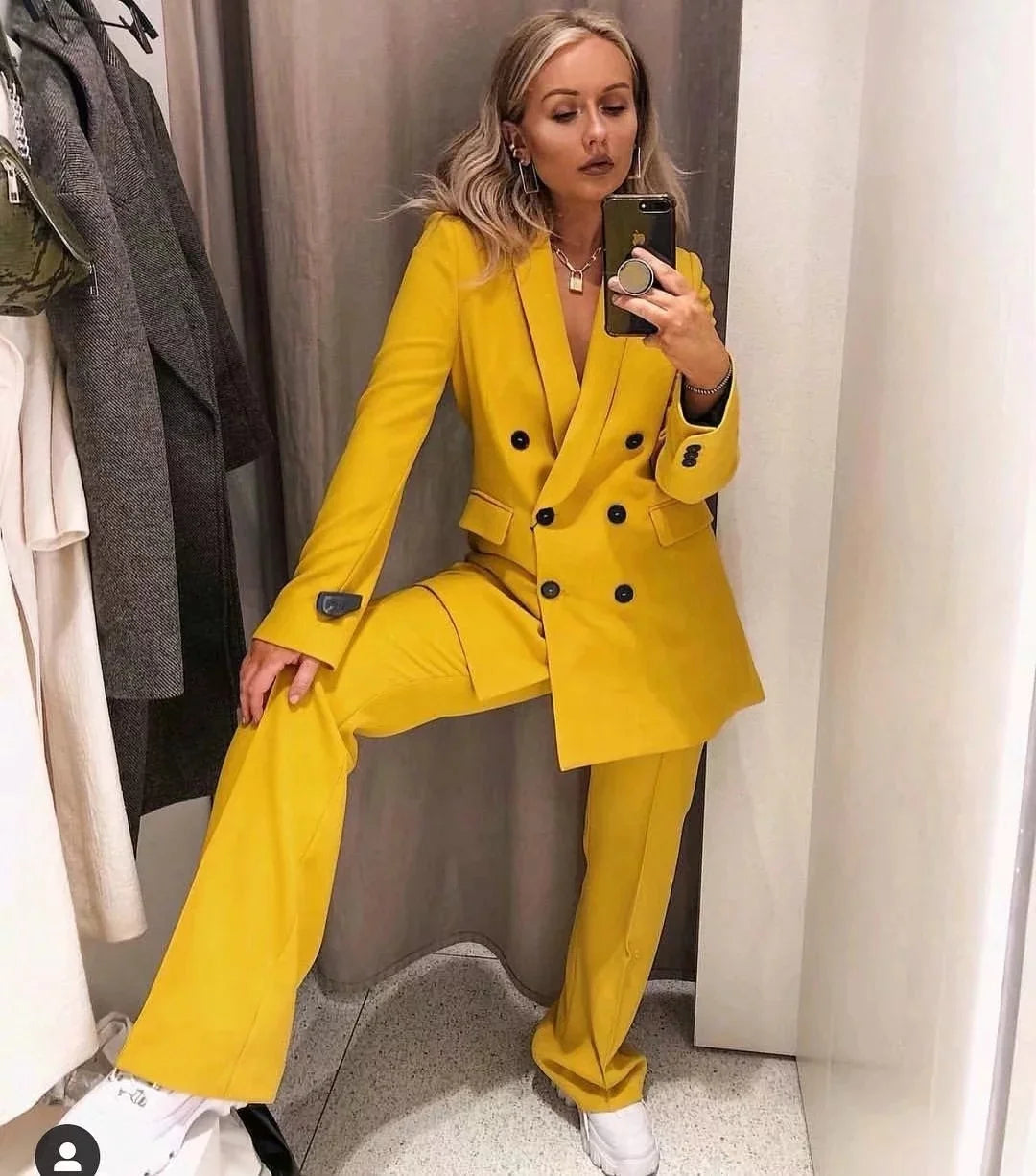 Business Double Breasted Suits Women -
