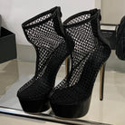 Stiletto Hollow Mesh High Heels -