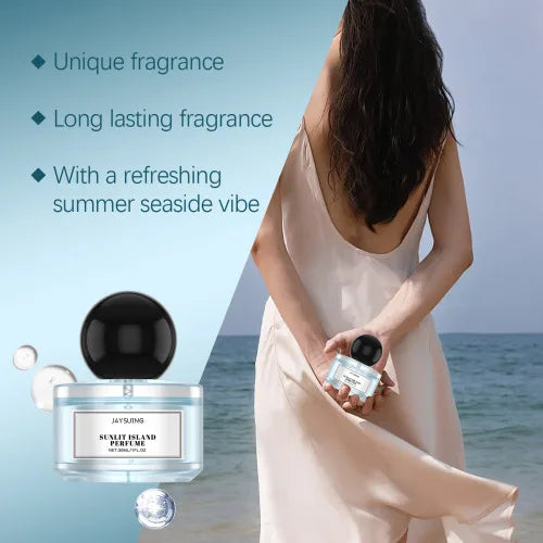 Jaysuing Sunlit lsland Perfume Fresh Vitality Meet Romantic Dating Atmosphere Lasting Fragrance -