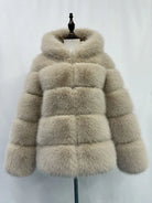 Fox Fur With Hood -
