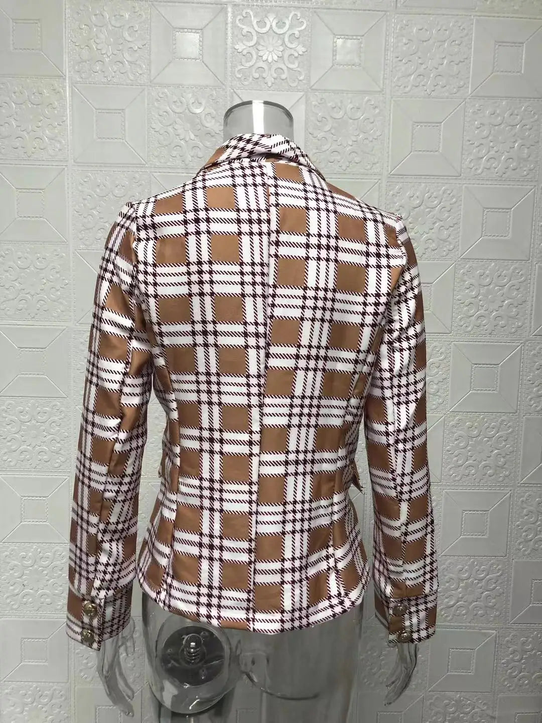 Make a statement in this double-breasted blazer—classy and confident! -