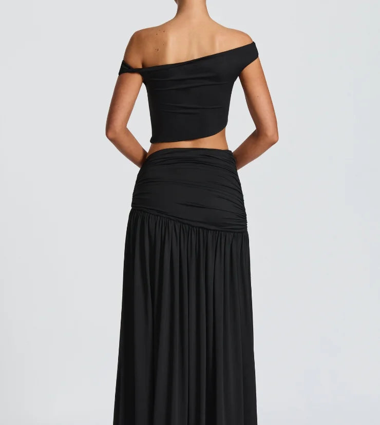 Women's Elegant Split Skirt Set -