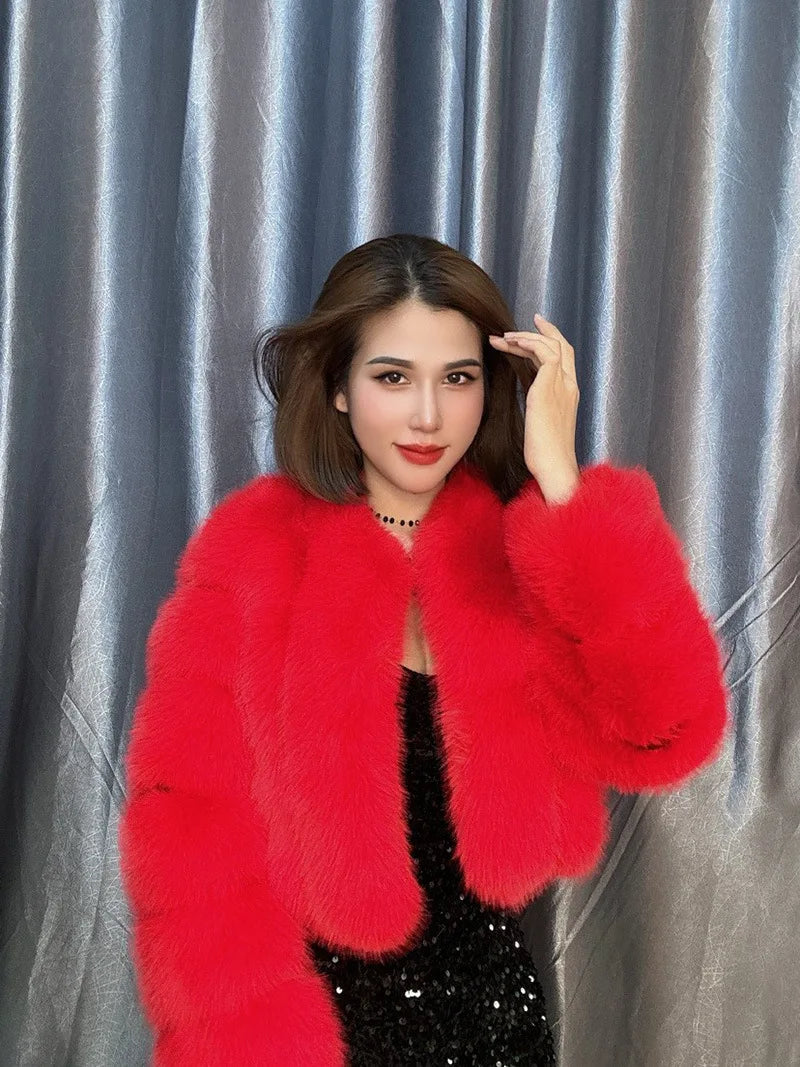 Knitted Fur Coat -