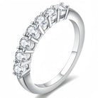 7-Stone 3mm D Color Moissanite Eternity Band -