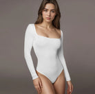 Women's Square Neck Long Sleeve Bodysuit -