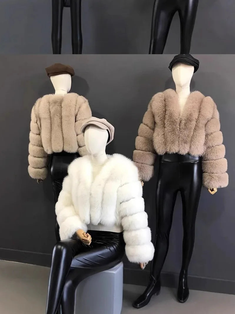 Knitted Fur Coat -