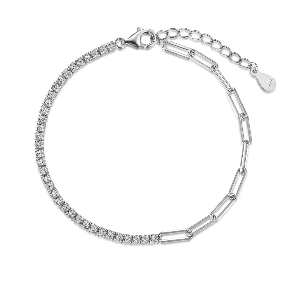 Sterling Silver Tennis Bracelet -