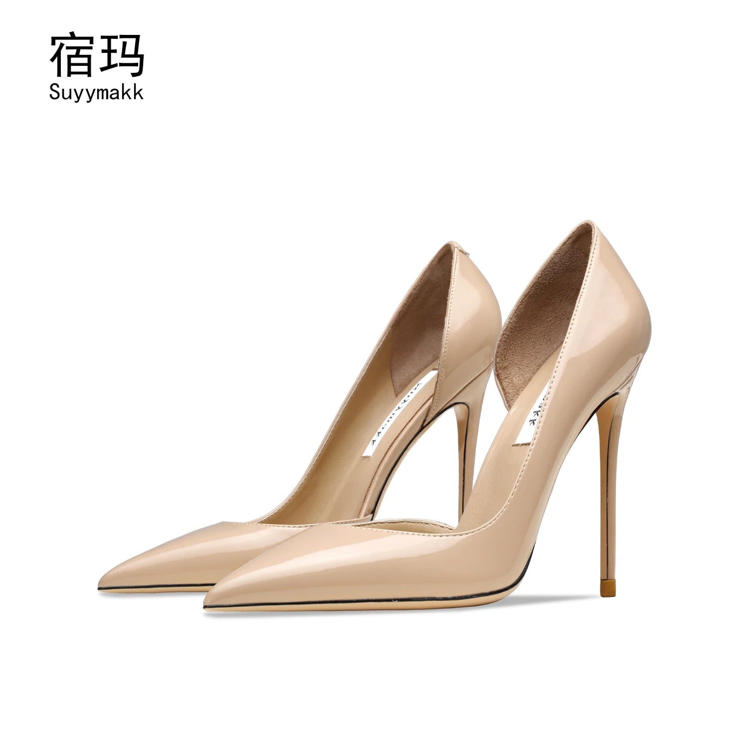 Genuine Leather Heels For Women 2024 Luxury Women's Pumps Spring High Heels Shoes Classics Pumps Fashion Pointed Toe Elegant -